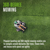 EGO Power+ 42" Zero Turn Mower w/ (6) 6.0Ah Batteries w/ 15" String Trimmer & 530 CFM Leaf Blower