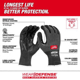 Milwaukee Wear Defense Protection Cut Level 1 Work Gloves Black XL 1 pair
