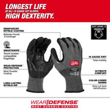 Milwaukee Wear Defense Protection Cut Level 3 Work Gloves Black M 1 pair