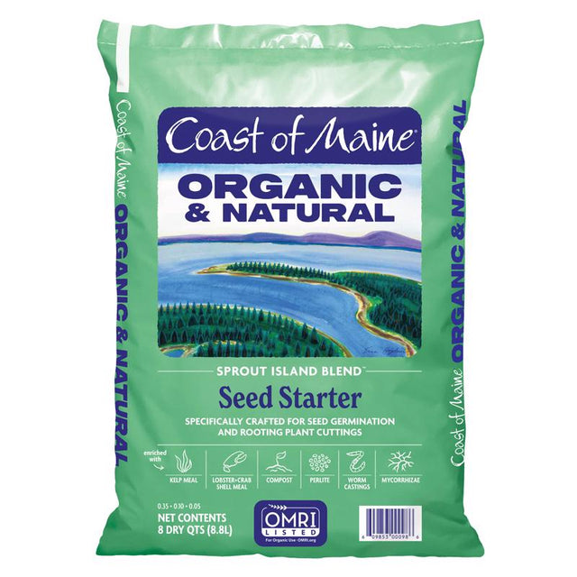 Coast of Maine Sprout Island Blend Organic All Purpose Seed Starting Mix 8 qt. cap.
