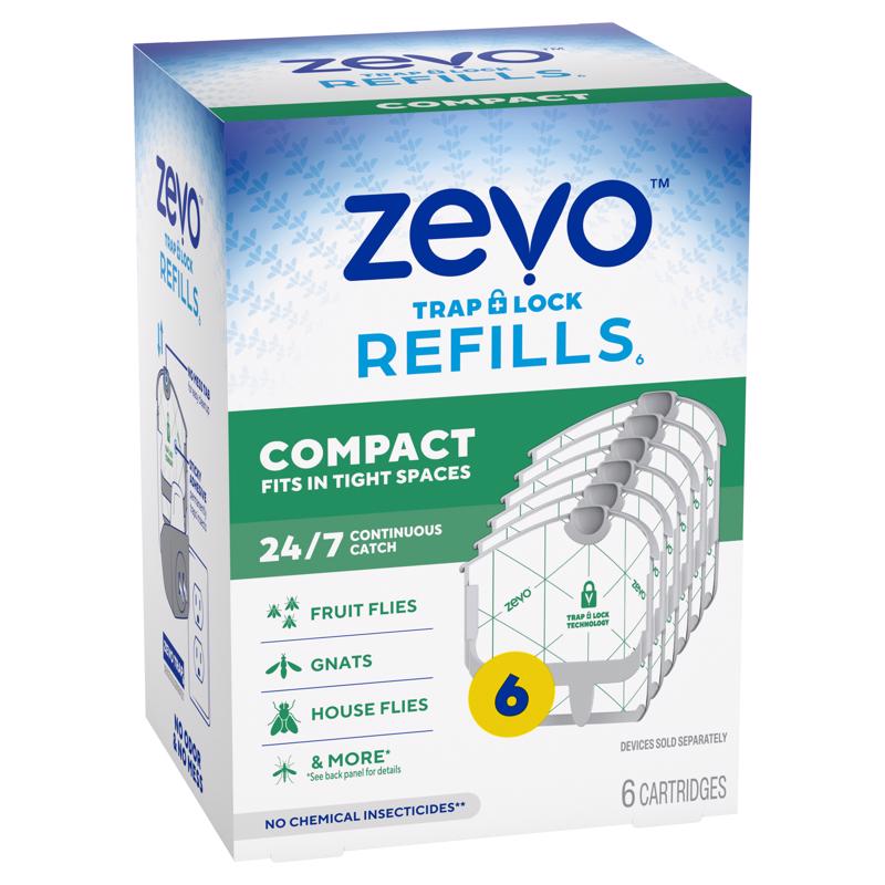 Zevo Compact Flying Insect Trap Refill 6 ct