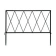 Glamos Wire 22 ft. L X 18 in. H Metal Black Garden Fence