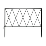 Glamos Wire 22 ft. L X 18 in. H Metal Black Garden Fence