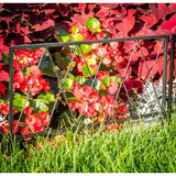 Glamos Wire 22 ft. L X 18 in. H Metal Black Garden Fence