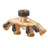 Melnor Metal Threaded Female 4-Way Shut-off Valve