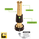 Melnor Twist Brass Hose Nozzle