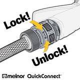 Melnor Plastic/Rubber Threaded Female/Quick Connect Quick Connector Hose Set