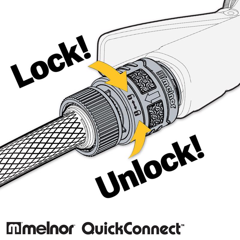 Melnor Plastic/Rubber Quick Connector Hose Set