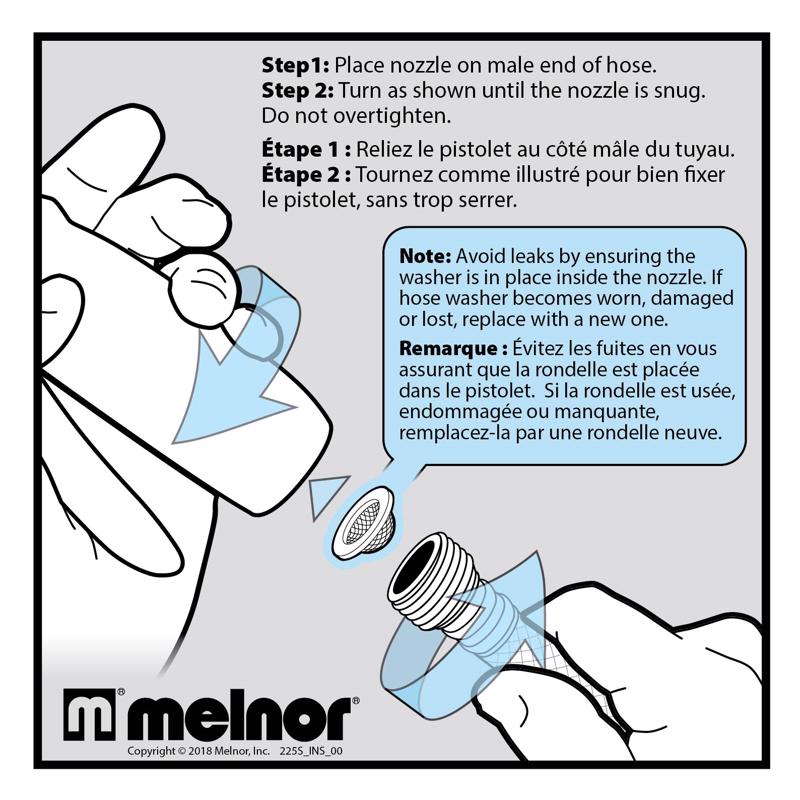 Melnor Rubber/Stainless Steel Filter Hose Washer