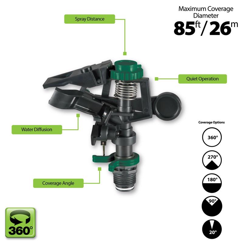 Melnor Impact Sprinkler Replacement Head 5600 sq ft 1 each