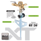 Melnor Metal Spike Base Pulse Sprinkler 5600 sq ft 1 pk