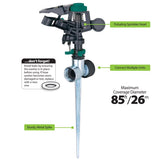 Melnor ABS Spike Base Pulse Sprinkler 5600 sq ft 1 each