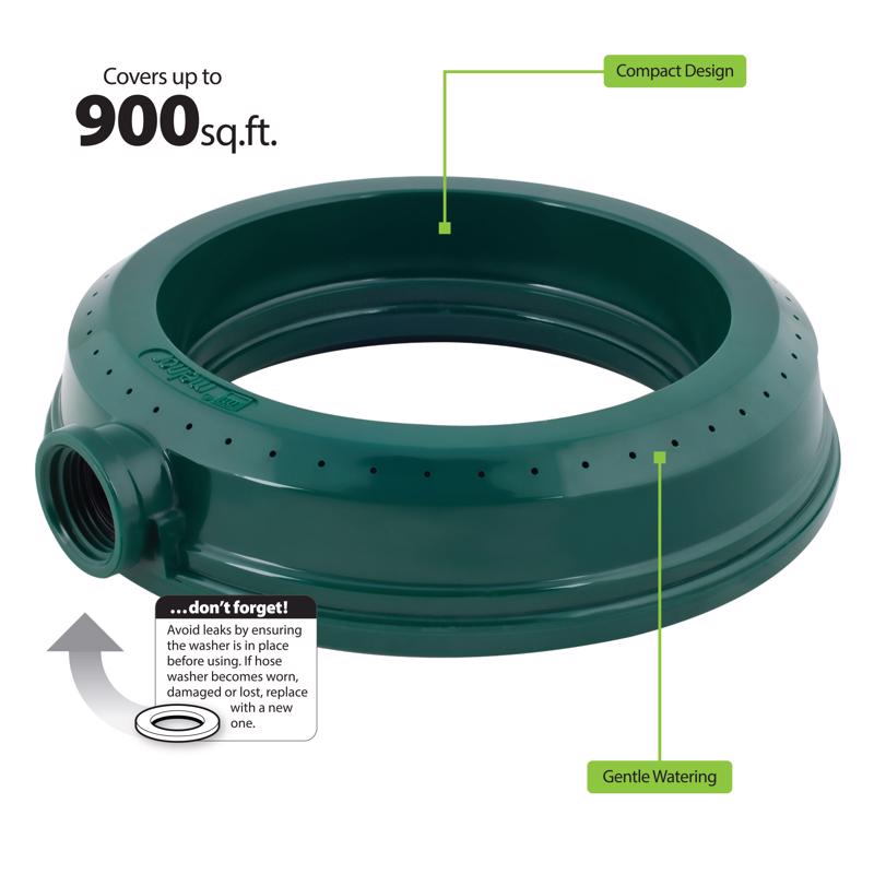 Melnor Ring Base Sprinkler 900 sq ft 1 pk