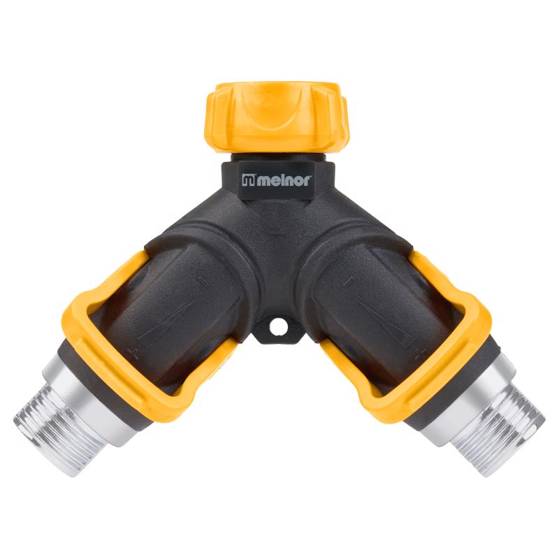 Melnor Metal Threaded Female 2-Way Shut-off Valve