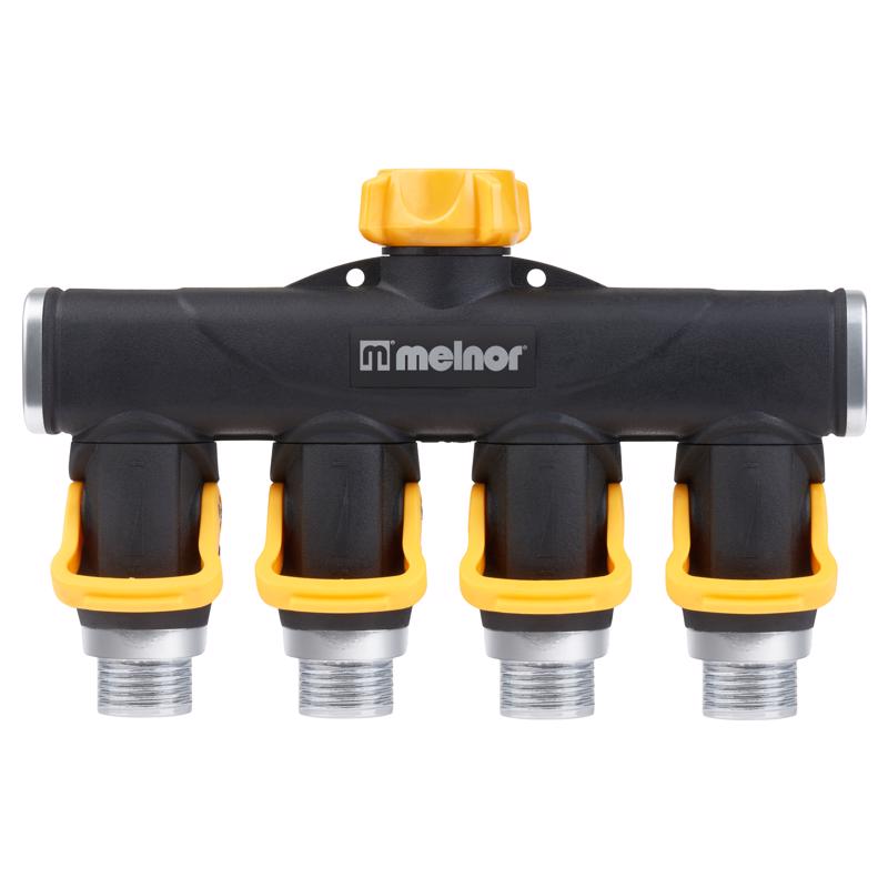 Melnor Metal Threaded 4-Way Shut-off Valve