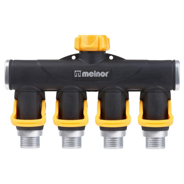 Melnor Metal Threaded 4-Way Shut-off Valve