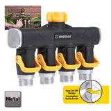 Melnor Metal Threaded 4-Way Shut-off Valve