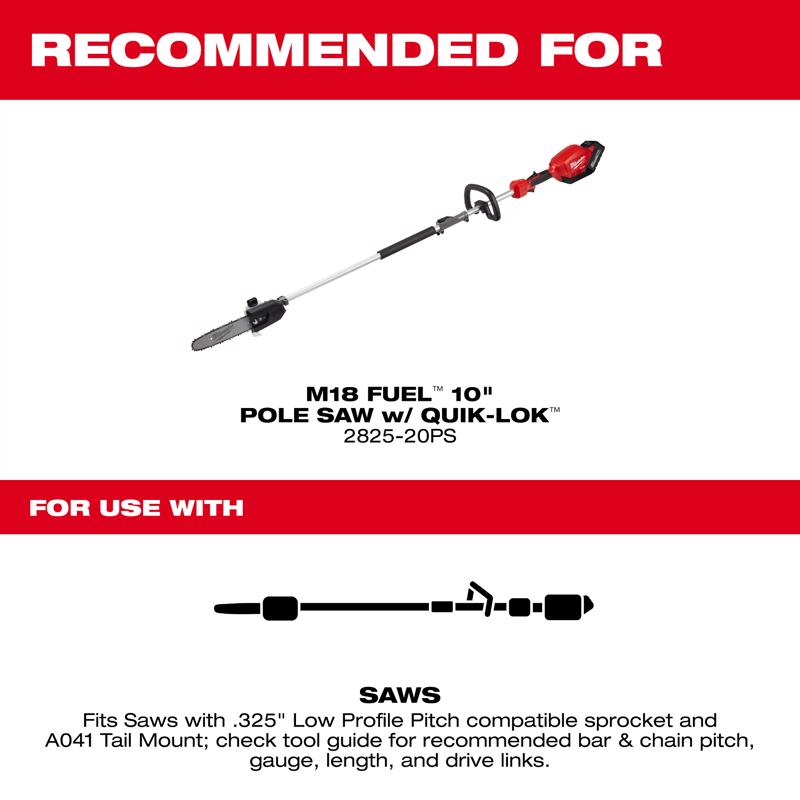Milwaukee 10 in. Bar and Chain Combo