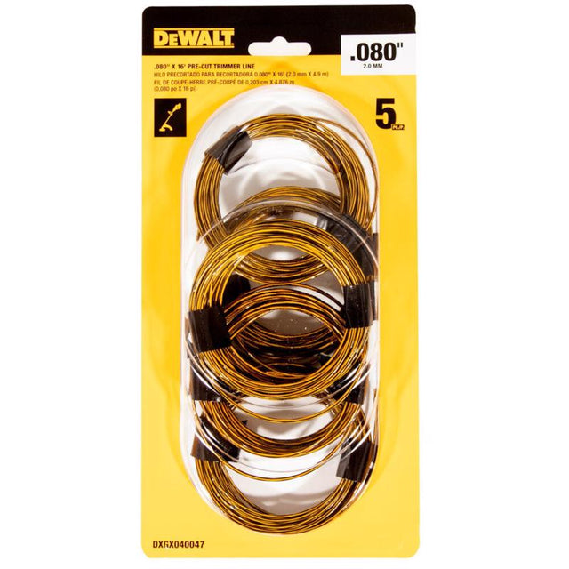DeWalt 0.080 in. D X 16 ft. L Trimmer Line