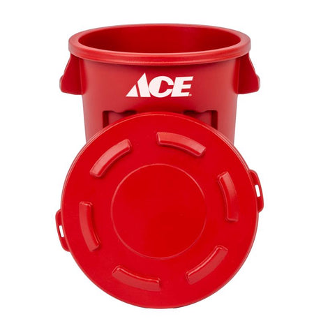 GreenMade Ace Mini 20 oz Red Plastic Trash Can Lid Included