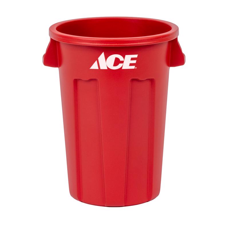 GreenMade Ace Mini 20 oz Red Plastic Trash Can Lid Included