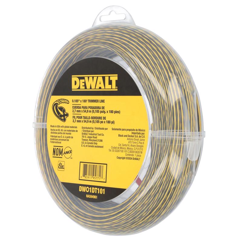 DeWalt 0.105 in. D X 180 ft. L Trimmer Line