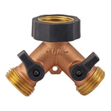 Melnor Brass Threaded Female 2-Way Shut-off Valve