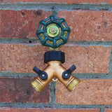 Melnor Brass Threaded Female 2-Way Shut-off Valve
