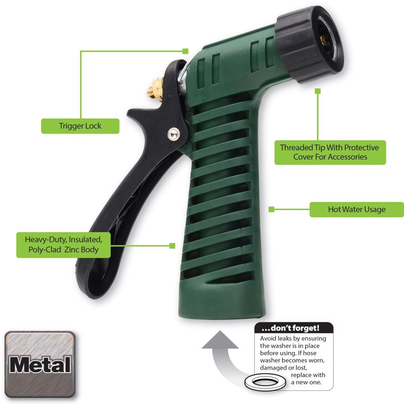 Melnor Metal Front Threaded Hose Nozzle