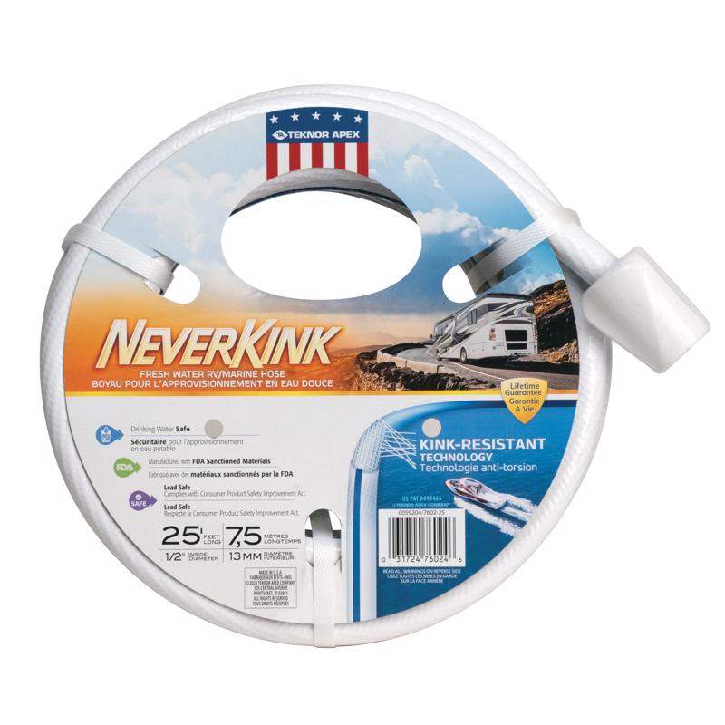 Teknor Apex NeverKink 1/2 in. D X 25 ft. L Heavy Duty Commercial/Professional Grade RV/Marine Hose