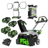 EGO Power+ 21 in. Dual Port Snow Blower Kit w/ 2100W Portable Inverter Generator & 4-Panel LED Light