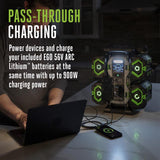 EGO Power+ 21 in. Dual Port Snow Blower Kit w/ 2100W Portable Inverter Generator & 4-Panel LED Light