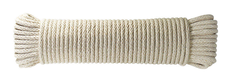 Ace 5/16 in. D X 100 ft. L White Solid Braided Cotton Cord