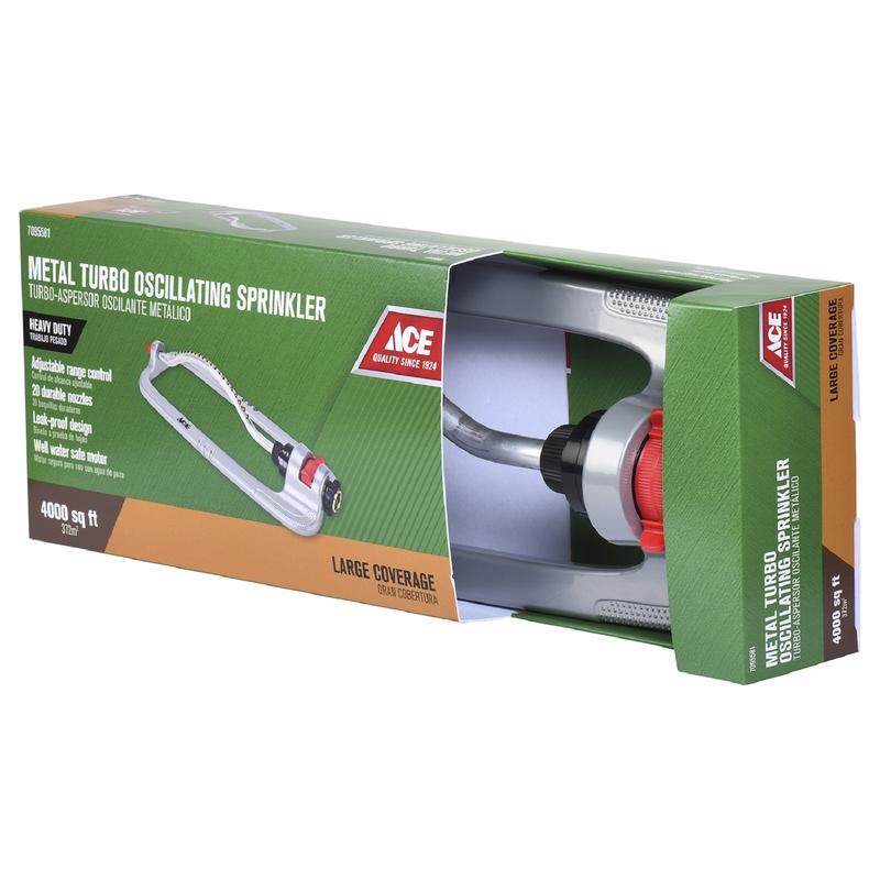 Ace Metal Sled Base Oscillating Sprinkler 4000 sq ft 1 pk