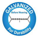 Garden Craft 36 in. H X 150 ft. L Galvanized Steel Poultry Netting 1 in.