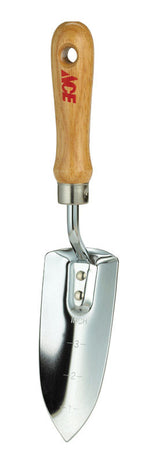 Ace 12 in. Steel Hand Transplanter Wood Handle