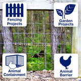 Garden Craft 48 in. H X 50 ft. L Steel Welded Wire Fence 2x3 in.