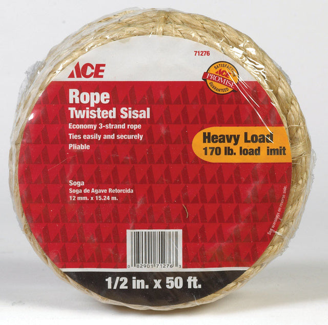 ROPE SISAL 1/2"X50'