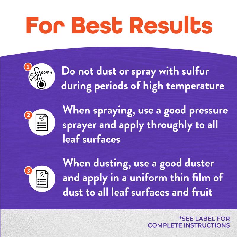 Bonide Sulfur Organic Concentrated Dust Fungicide 1 lb