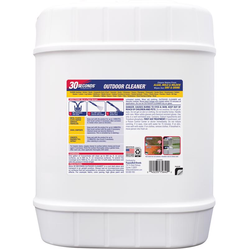 30 SECONDS Outdoor Cleaner Concentrate 5 gal