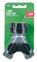 Ace Plastic Threaded Female/Male 2-Way Shut-off Valve