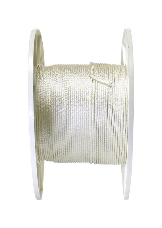 Koch 1/8 in. D X 1000 ft. L White Solid Braided Nylon Cord