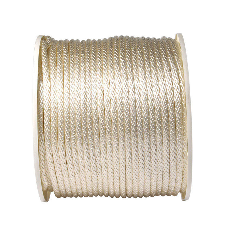 Koch 3/8 in. D X 500 ft. L White Solid Braided Nylon Rope