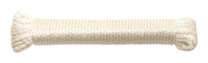 Ace 3/16 in. D X 50 ft. L White Solid Braided Nylon Rope