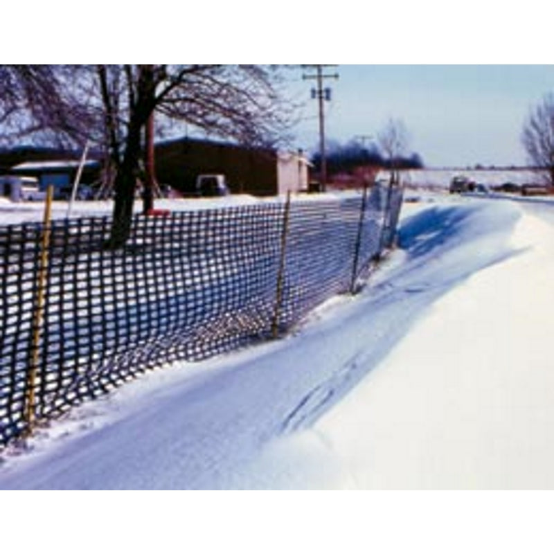 Tenax Safety 4 ft. H X 50 ft. L Polyethylene Snow Safety Fence Black