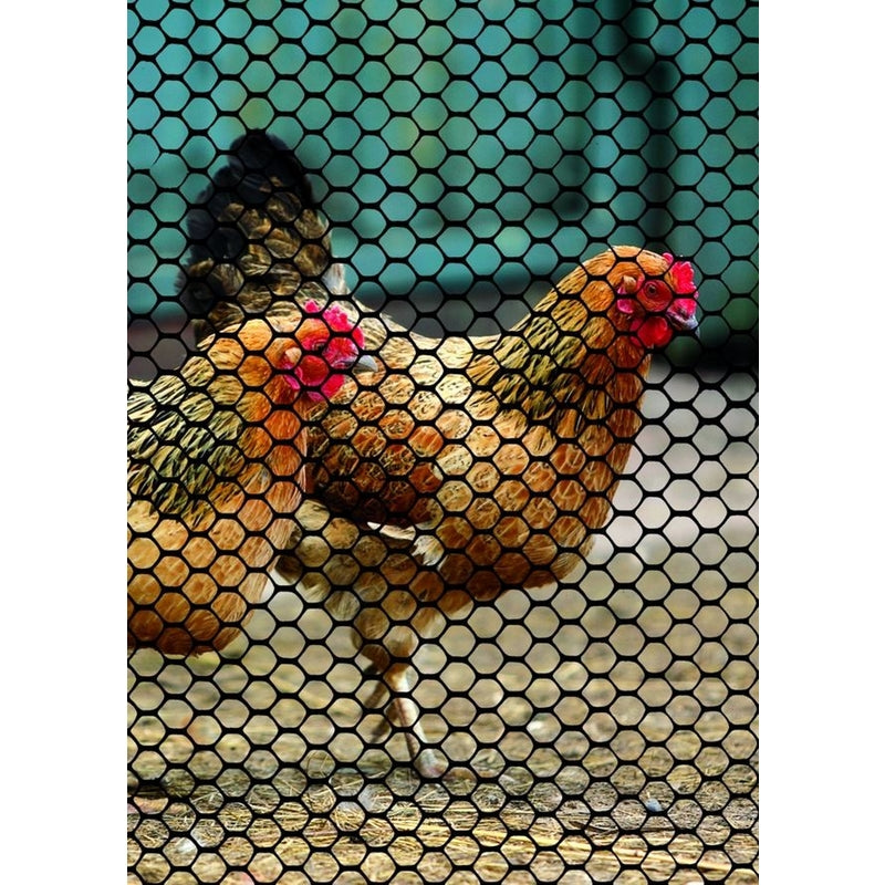 Tenax 3 ft. H X 25 ft. L Polyethylene Poultry Fence