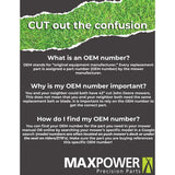 MaxPower 22 in. Mulching Mower Blade For Walk-Behind Mowers 1 pk