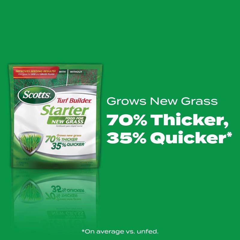 Scotts Turf Builder Lawn Starter Lawn Fertilizer For All Grasses 1000 sq ft