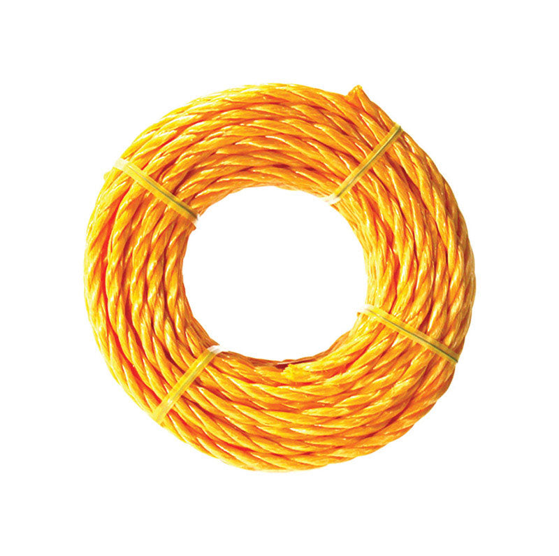 Ace 1/4 in. D X 100 ft. L Yellow Twisted Poly Rope