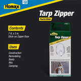 Homax CinchTite 0.25 ft. W x 7 ft. L Plastic Tarp Zipper Door Blue - Total Qty: 1